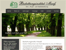 Tablet Screenshot of bestattung-maass.de